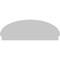 Ekena Millwork Elliptical 4 Spoke Architectural Grade PVC Combination Pediment, 60"W x 21-7/8"H x 2-3/4"P PEDPC060X220ELL04 - alternate 3